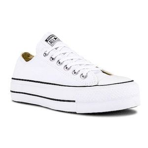 Chuck Taylor All Star Lift Sneaker in White & Black